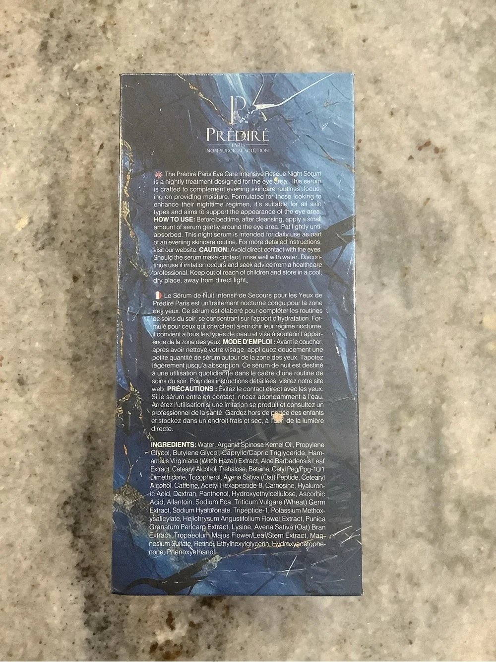 Eye Care Intensive Rescue Night Serum - Deep Blue